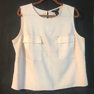 Cream White House/Black Market Top